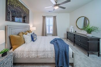 Plush carpet in bedrooms